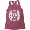 negate hate Racerback Tank