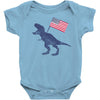 Patriotic T-Rex Baby Bodysuit