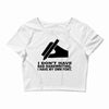 i have my own font Crop Top