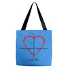 geek love shirt Tote Bags