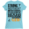 Strong Independent Motivated Leo Ladies Fitted T-Shirt