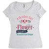 Girl LIke A Flowers Women's Triblend Scoop T-shirt
