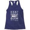 Born In May Racerback Tank