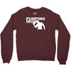 pump gym training bodybuilding workout keepfit weightlifting Crewneck Sweatshirt