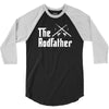 the rodfather   mens funny fishing 3/4 Sleeve Shirt