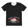 February Peeking Out Baby Girl All Over Women's T-shirt