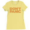 don't panic Ladies Fitted T-Shirt