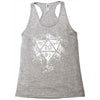 dungeons and dragons dice art Racerback Tank