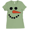 frosty snowman Ladies Fitted T-Shirt