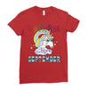 unicorns are born in september cute unicorn Ladies Fitted T-Shirt