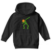 pumpkin skeleton dabbing Youth Hoodie