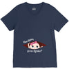 August Peeking Out Baby Girl in Spanish V-Neck Tee