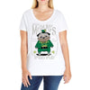pug irish pub snorty mcpug's Ladies Curvy T-Shirt