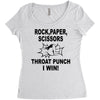 throat punch i win Women's Triblend Scoop T-shirt