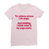 drink wine in ractangle Ladies Fitted T-Shirt