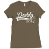 daddy since Ladies Fitted T-Shirt