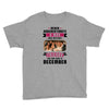 Never Underestimate A Man Who Watches Friends And Was Born in December Youth Tee