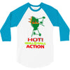 hot grill on grill action 3/4 Sleeve Shirt