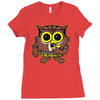 mr. owl Ladies Fitted T-Shirt