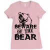 Beware Of The Bear Ladies Fitted T-Shirt