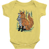 polygon fox graphic Baby Onesie