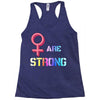 Women's March We are Strong Racerback Tank