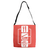 v2 eat sleep poker Adjustable Strap Totes
