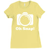 oh snap camera Ladies Fitted T-Shirt