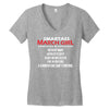 Smartass March Girl Women's V-Neck T-Shirt