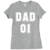 fathers dat dad number 1 Ladies Fitted T-Shirt