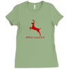 #reindeer Ladies Fitted T-Shirt