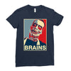 zombie poster, ideal birthday gift or present Ladies Fitted T-Shirt