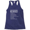 rules for dating my niece Racerback Tank