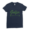 golfer Ladies Fitted T-Shirt