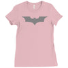 uomo batman bruce wayne logo stampa argento cinema&amp;tv Ladies Fitted T-Shirt