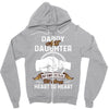 daddy and daughter  always heart to heart Zipper Hoodie
