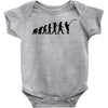 evolution of a fisherman angler mens fishing t shirt Baby Onesie