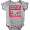 warning if zombies chase us i'm tripping you Baby Onesie