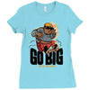 go big Ladies Fitted T-Shirt
