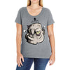 angry ogre. Ladies Curvy T-Shirt