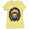 native american chief bear Ladies Fitted T-Shirt