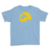 beach silhouette birds sand sunset Youth Tee