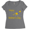 happy mother day Women's Triblend Scoop T-shirt