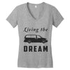living the minivan dream Women's V-Neck T-Shirt
