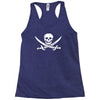 pirate skull sword music band metal biker guitar tee new Racerback Tank