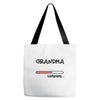 grandma loading Tote Bags