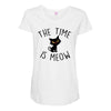 Meow Maternity Scoop Neck T-shirt
