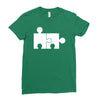 rude jigsaw ideal birthday present or gift Ladies Fitted T-Shirt