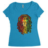 new! men's rasta vibe lion Women's Triblend Scoop T-shirt