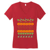 halloween ugly sweater tn featured Women's V-Neck T-Shirt